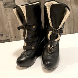 COPY - Betsy Johnson high wedge boots